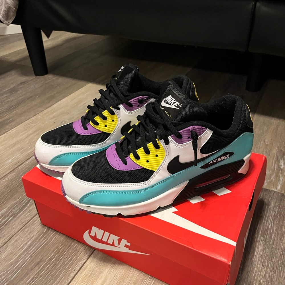 Nike Airmax 90 Black Bright Violet White